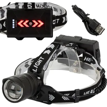 Sport Čelní svítilna bailong led xhp360 powerbank zoom