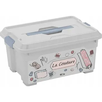 Úložný box Curver box s víkem 12 l, plastový organizér s úchytem