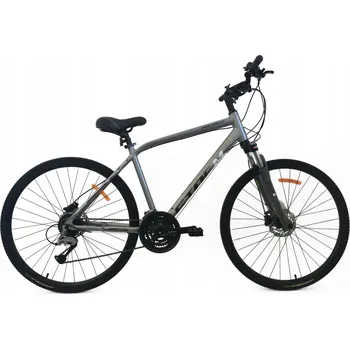 Krosové kolo Storm Cross Aero 5.0 Pánské, rám 19 palců, kola 28", stříbrné