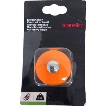 Věšák Háček bez vrtání Spirella oranžový