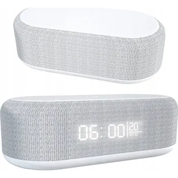 Hodiny 4W1 WIELOFUNKCYJNA ŁADOWARKA BEZDRÁTOVÁ S HODINKAMI, BUDÍKEM A TEPLOMĚREM