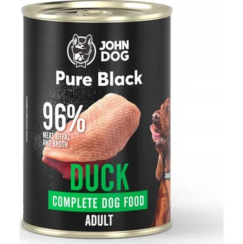 Krmivo pro psa John Dog Pure Black mokré Krmivo pro dospělé kachny 400 g