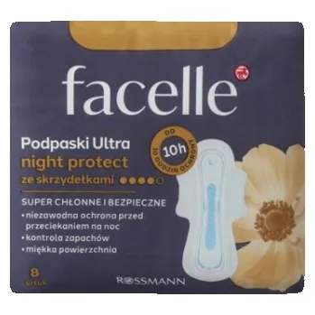 Menstruační vložka Facelle ultra vložky s křidélky na noc