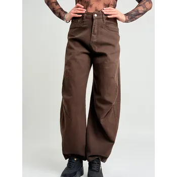 Dámské džíny Voga Móda Hnědé džíny GEORGE Hnědá, UNI XS-L