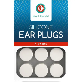 Špunt do uší SILIKONOVÉ ŠPUNTY DO UŠÍ NA SPANÍ PROTI CHRÁPÁNÍ 6 párů