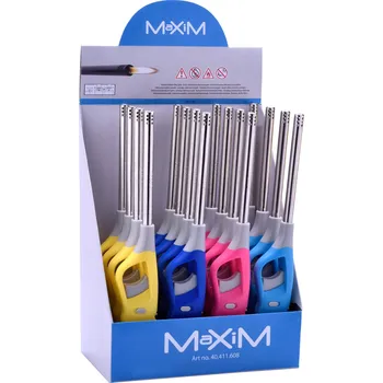Zapalovač zapalovač MAXIM 26,5cm plamínkový mix barev