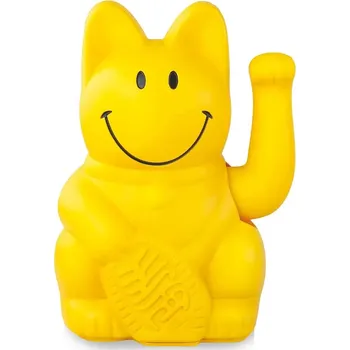 Dekorativní figurka Donkey Lucky Cat Smiley 8,5 x 10,5 x 15 cm 330515 žlutá 11X