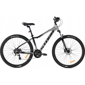 Horské kolo Horské kolo MTB Storm Shark 29 3.0 Lady, rám 18 palců, kola 29", stříbrné