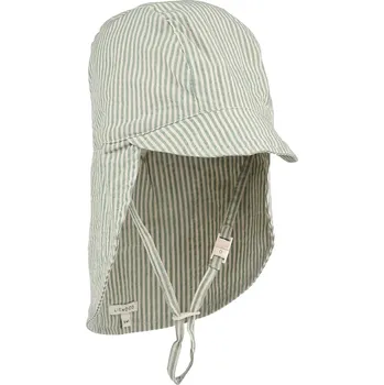 Kšiltovka Dětská bavlněná kšiltovka Liewood Cecilia Sun Hat LW19667.PPY2 zelená 07X, vel. 9-12 měsíců
