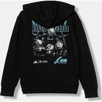 Chlapecká mikina Dětská mikina adidas Performance MERCEDES KD7308 černá 99X, vel. 152