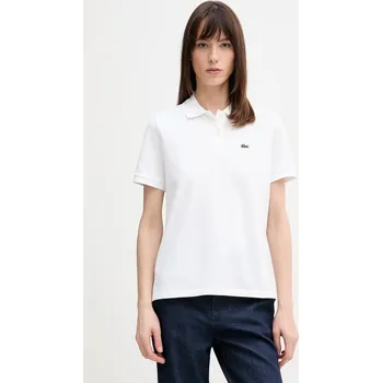 Pánské tričko Bavlněné tričko Lacoste PF7839 bílá 00A, vel. 38
