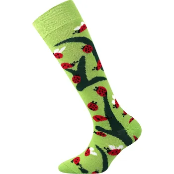 Dívčí podkolenky Fuski Boma - zelené - berušky