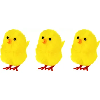 Velikonoční dekorace Velikonoční dekorace žlutá kuřátka 3 ks