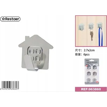 Věšák Samolepicí háčky na klíče a doplňky