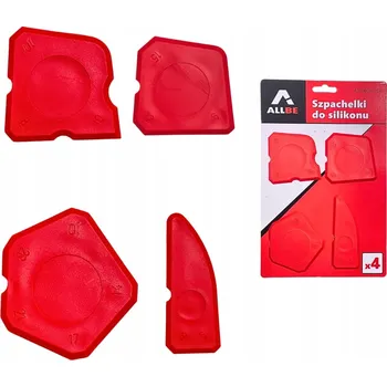 Malířská špachtle 4X ŠPACHTLE NA SILIKON, ŠPACHLE KOSTKY PRO APLIKACI SILIKONU, SPÁR A SPOJŮ