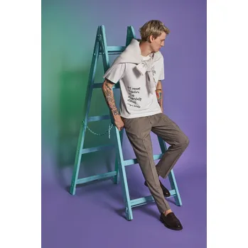 Pánské tričko Bavlněné tričko Medicine RS26-TSM252 béžová 01X, vel. S