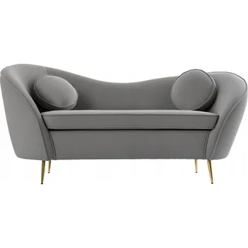 Pohovka Pohovka Kondela 166 x 72 cm, šedý velur