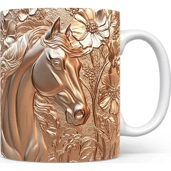 Hrnek s reliéfem koně