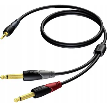 Audio kabel Kabel jack 3,5 mm - jack 6,3 mm ProCab CLA713/3 3 m