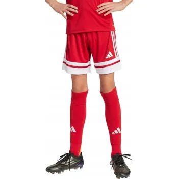 Dámské kraťasy Dětské Kraťasy adidas Squadra 25 červené JJ2416 - 140 CM