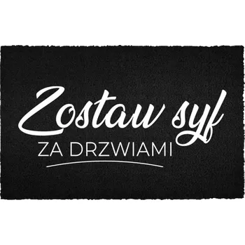 Rohožka KOKOSOVÁ VSTUPNÍ ROHOŽKA ČERNÁ DO DOMU | VESELÝ DÁREK NECHTE VENKU