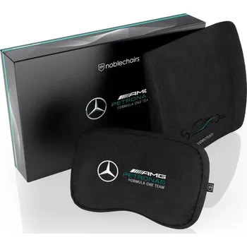 Masážní přístroj Bederní opěrka Noblechairs Memory Foam Cushion Set, Mercedes-AMG Petronas Formula One Team Edition