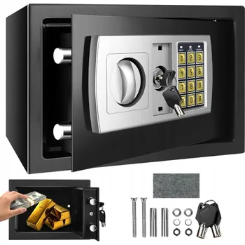 Trezor DOMÁCÍ TREZOR S ELEKTRONICKÝM ZÁMKEM, BEZPEČNOSTNÍ SCHRÁNKA NA KÓD 8.5L