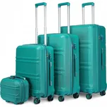 Konofactory Zelená sada luxusních kufrů s TSA zámkem Travelmania