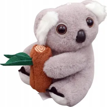 PLYŠOVÁ PŘÍVĚSEK NA KLÍČE KOALA S KARABINOU 12 CM