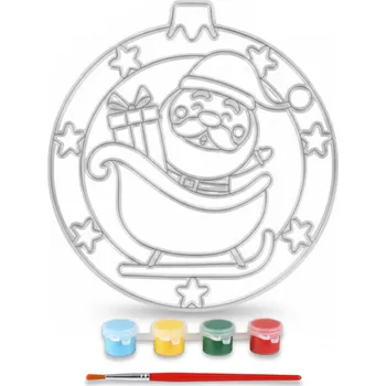 Vánoční ozdoba Baňka k Vymalování Závěsná Vánoční Ozdoba Vitráž Kreativní Sada