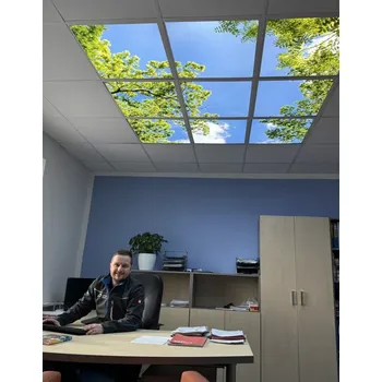 Dekorativní svítidlo Dekorativní LED svítidlo - LED panel - motiv stromy - sada 9 panelů