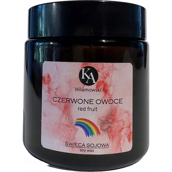 Svíčka Sójová vonná svíčka Růže a Vanilka KaWilamowski