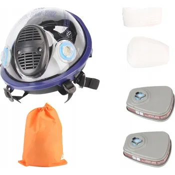 Pleťová maska CELOOBLIČEJOVÁ OCHRANNÁ MASKA 6800 SILIKONOVÁ PROTI CHEMICKÁLIÍM, BARVÁM A VÝPARŮM