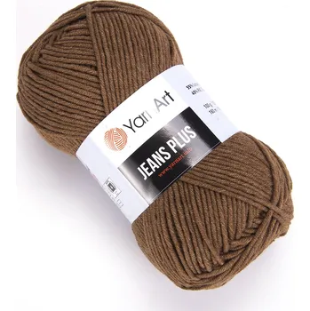 Příze Yarn Art Jeans Plus 40 středně hnědá