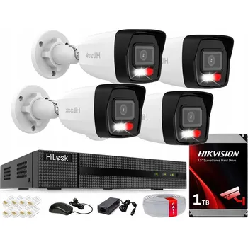 Bezpečnostní kamera MONITOROVACÍ SADA 6MPX IP POE – 4 EXTERNÍ KAMERY + 1TB HDD HIKVISION