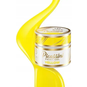 Lak na nehty Picassini Paint Gel Žlutý Boska Nails 5 ml / žlutý paint gel