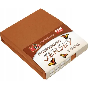 Prostěradlo Prostěradlo jersey s gumou 160x200 hnědé