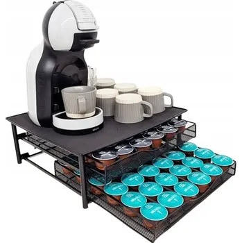 Úložný box ORGANIZÉR ŠUPLÍK NA KÁVOVÉ KAPSLE, ÚLOŽNÝ PROSTOR PRO HRNÍČKY