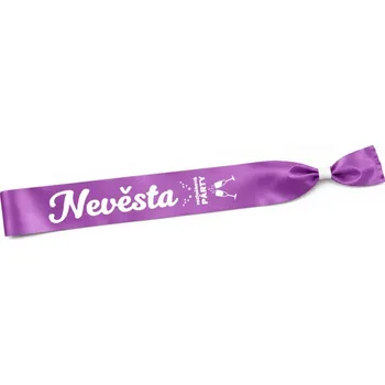 Svatební dekorace Šerpa NEVĚSTA - Bílá