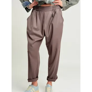 Dámské kalhoty Miss City Official Hnědé kalhoty STEPS Hnědá, S/M