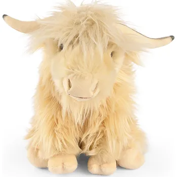 plyšák Living Nature Kráva Skotská náhorní bílá