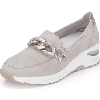 Dámská móda Dámské mokasíny RIEKER N9350-62 béžová S6 42