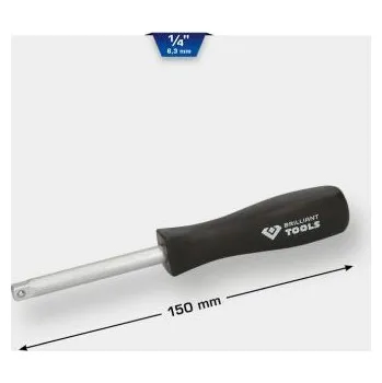 Gola hlavice Brilliant Tools BT020901 1/4" nástrčná rukojeť