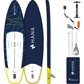 HANA OUTDOORS Stand-up pádlo HANA 10'2 California Pack MODRÁ|ŽLUTÁ