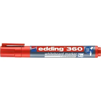 Popisovač na bílou tabuli a flipchart 360, červená, 1,5-3mm, kuželový hrot, EDDING