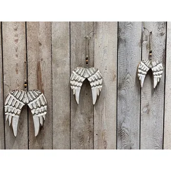 Obraz Dřevěná andělská křídla lásky Velikost: Malá