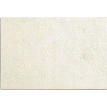 prostírání Prostírání na stůl z umělé kůže 45x30cm Sada 6 Ks Béžová barva