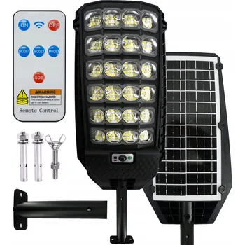 Venkovní osvětlení Výkonná Solární Lampa 24 LED COB Pouliční s Pohybovým a Soumrakovým Senzorem P