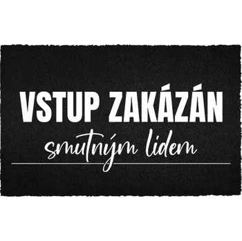 Rohožka Kokosová rohožka černá vstupní do domu Veselý Dárek Pro morouse