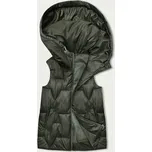 SWEST Dámská vesta v khaki barvě s kapucí (B8171-11)